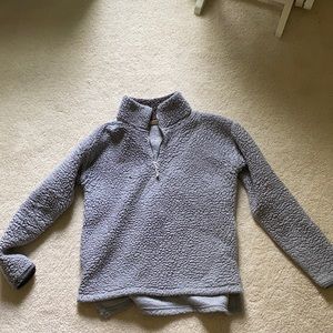 Fluffy gray sweatshirt
